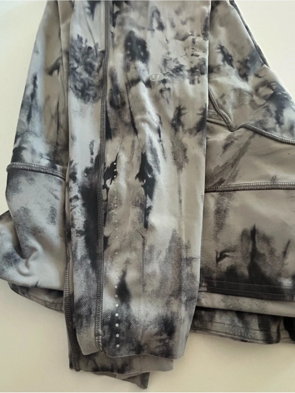 lululemon athletica Tie-Dye High-Rise Leggings in Gray and Black